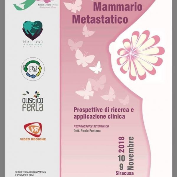 Tumore al seno Metastatico, la rete di EDI Sicilia a Siracusa dal 9 al 10 Novembre